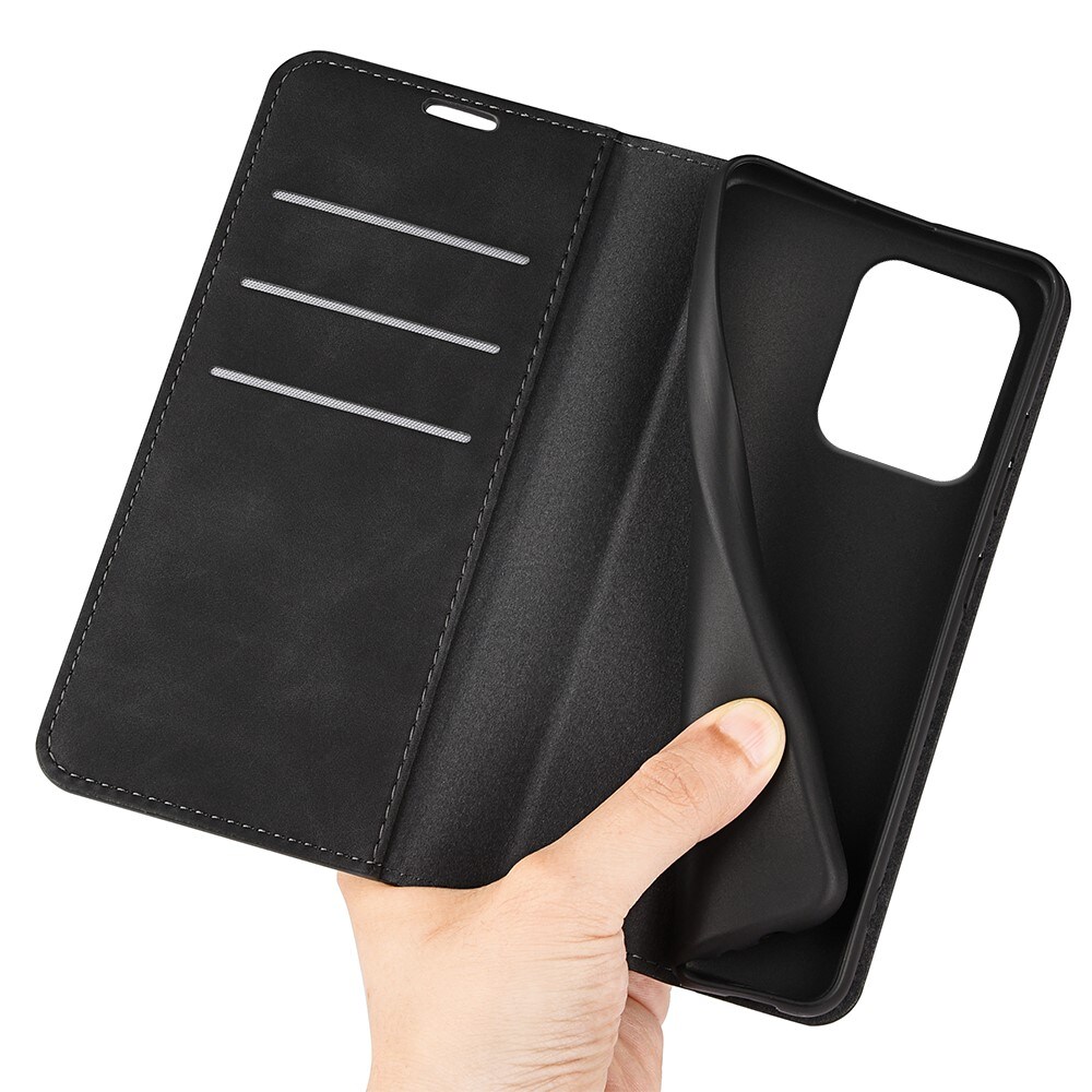 Motorola ThinkPhone 25 Slankt etui med kortholder, Sort