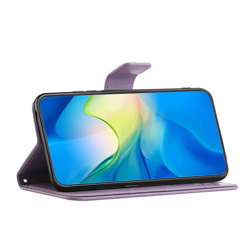 Samsung Galaxy A36 Mobiletui med sommerfugle, Lilla