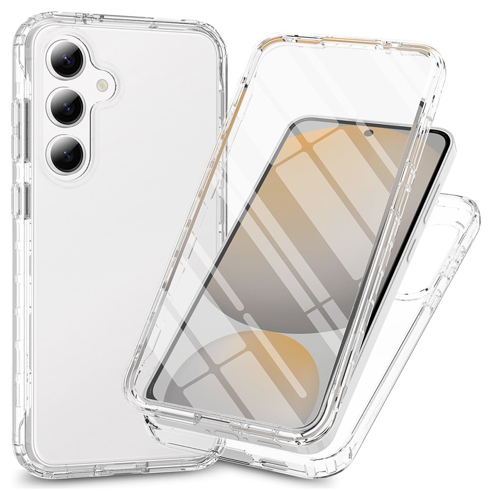 Samsung Galaxy S25 Edge Mobilcover Full Protection, Gennemsigtig