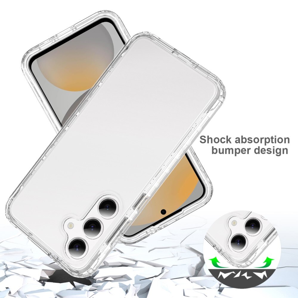 Samsung Galaxy S25 Edge Mobilcover Full Protection, Gennemsigtig