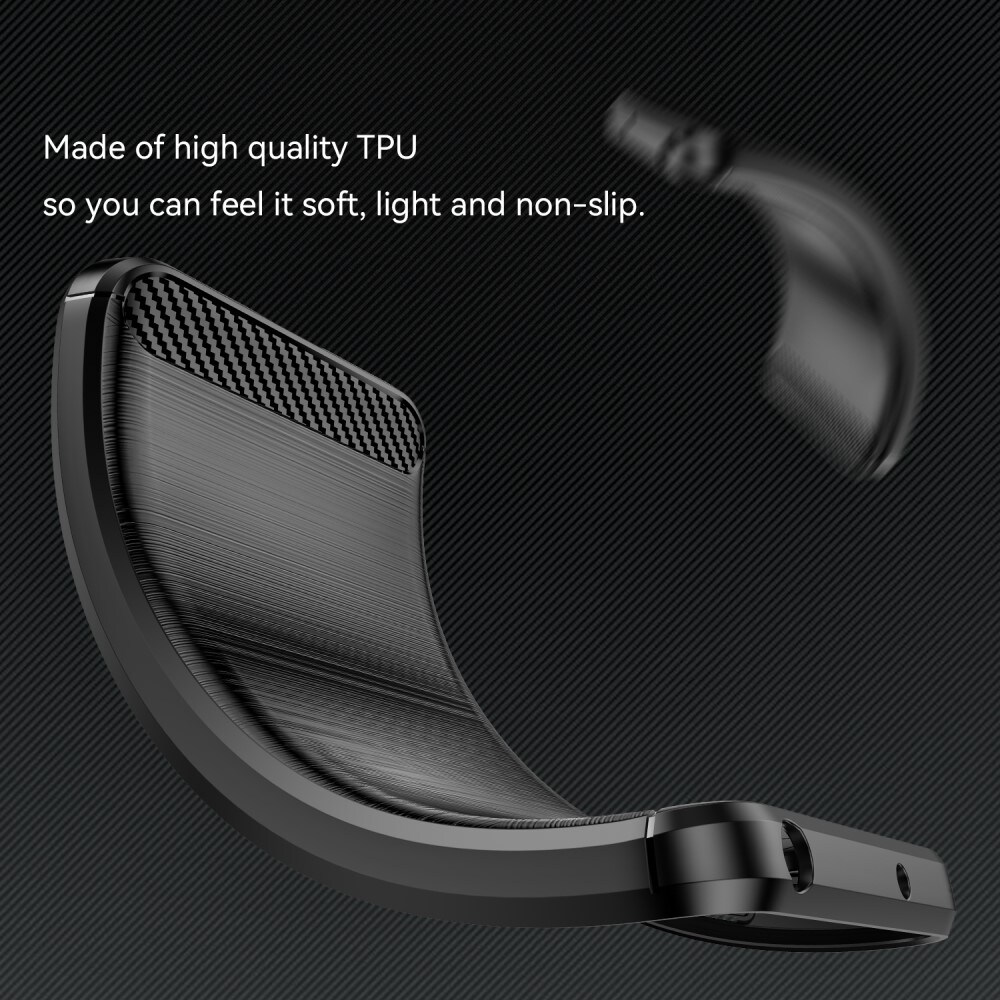 Xiaomi Redmi Note 14 Pro Plus TPU-cover Brushed, Sort