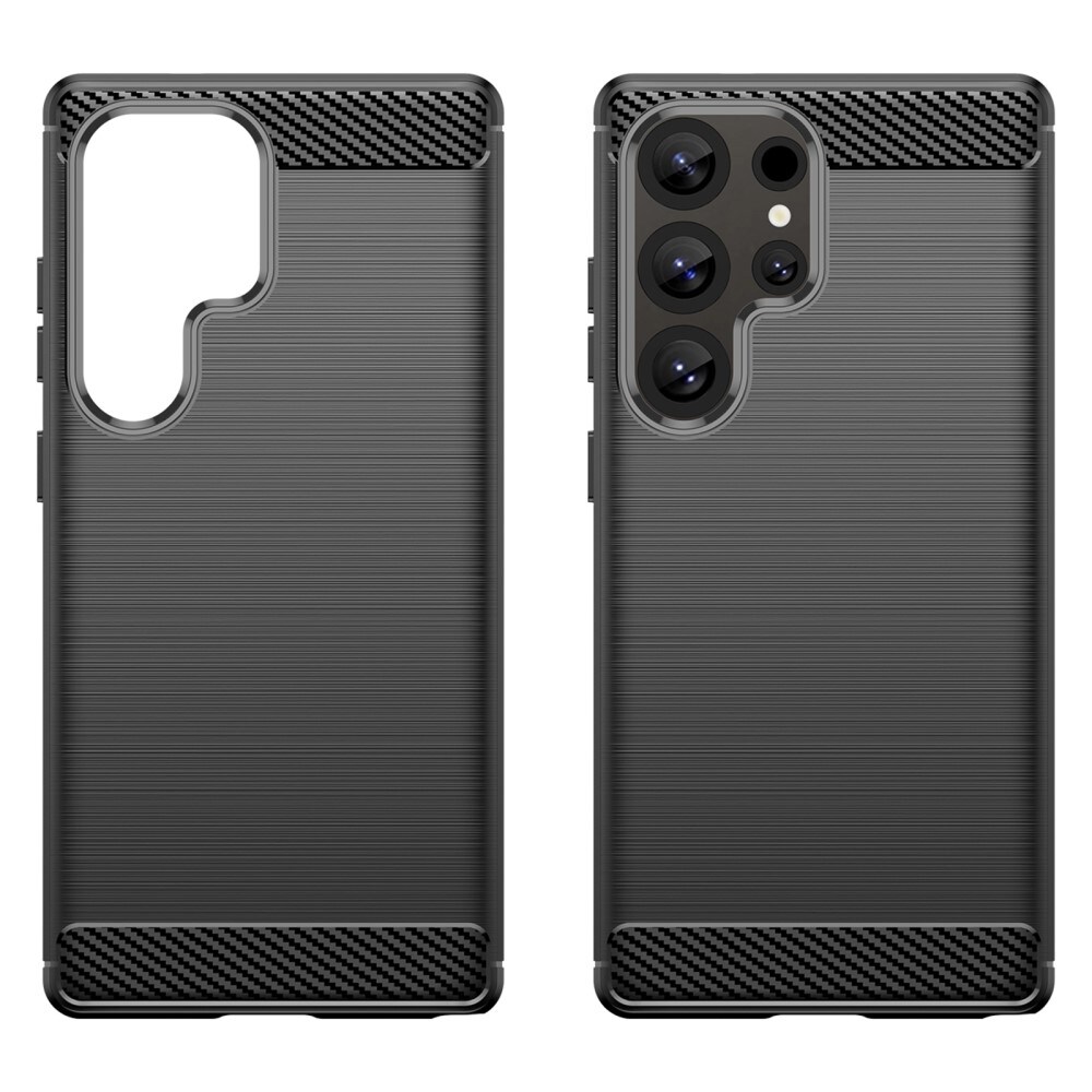 Samsung Galaxy S25 Ultra TPU-cover Brushed, Sort