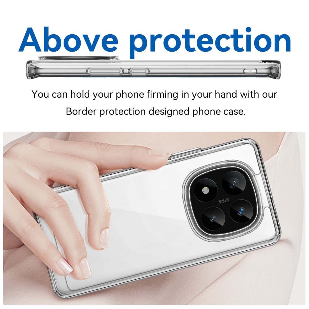 Xiaomi Redmi Note 14 Pro Plus Crystal Hybrid-cover, Gennemsigtig
