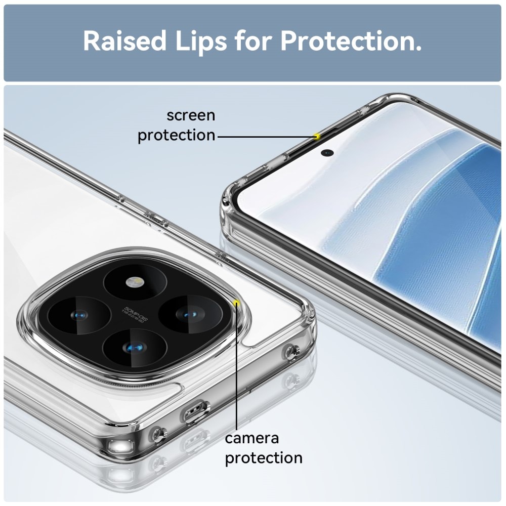 Xiaomi Redmi Note 14 Pro Plus Crystal Hybrid-cover, Gennemsigtig
