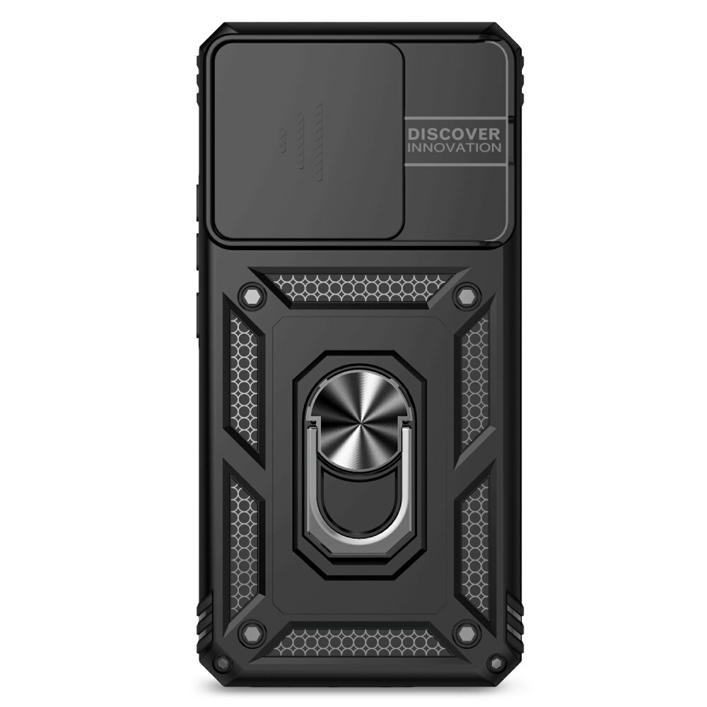 Xiaomi 14T Cover med kamerabeskyttelse & fingerring, Sort