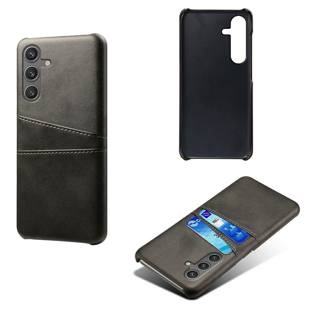 Samsung Galaxy S25 Smart cover med 2 kortholdere, Sort