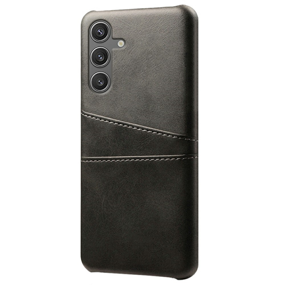 Samsung Galaxy S25 Smart cover med 2 kortholdere, Sort