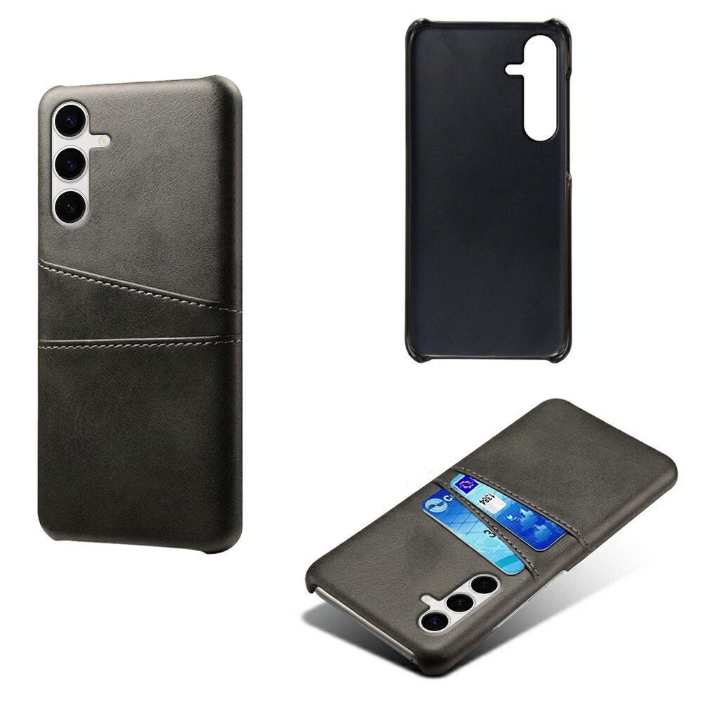 Samsung Galaxy S25 Plus Smart cover med 2 kortholdere, Sort
