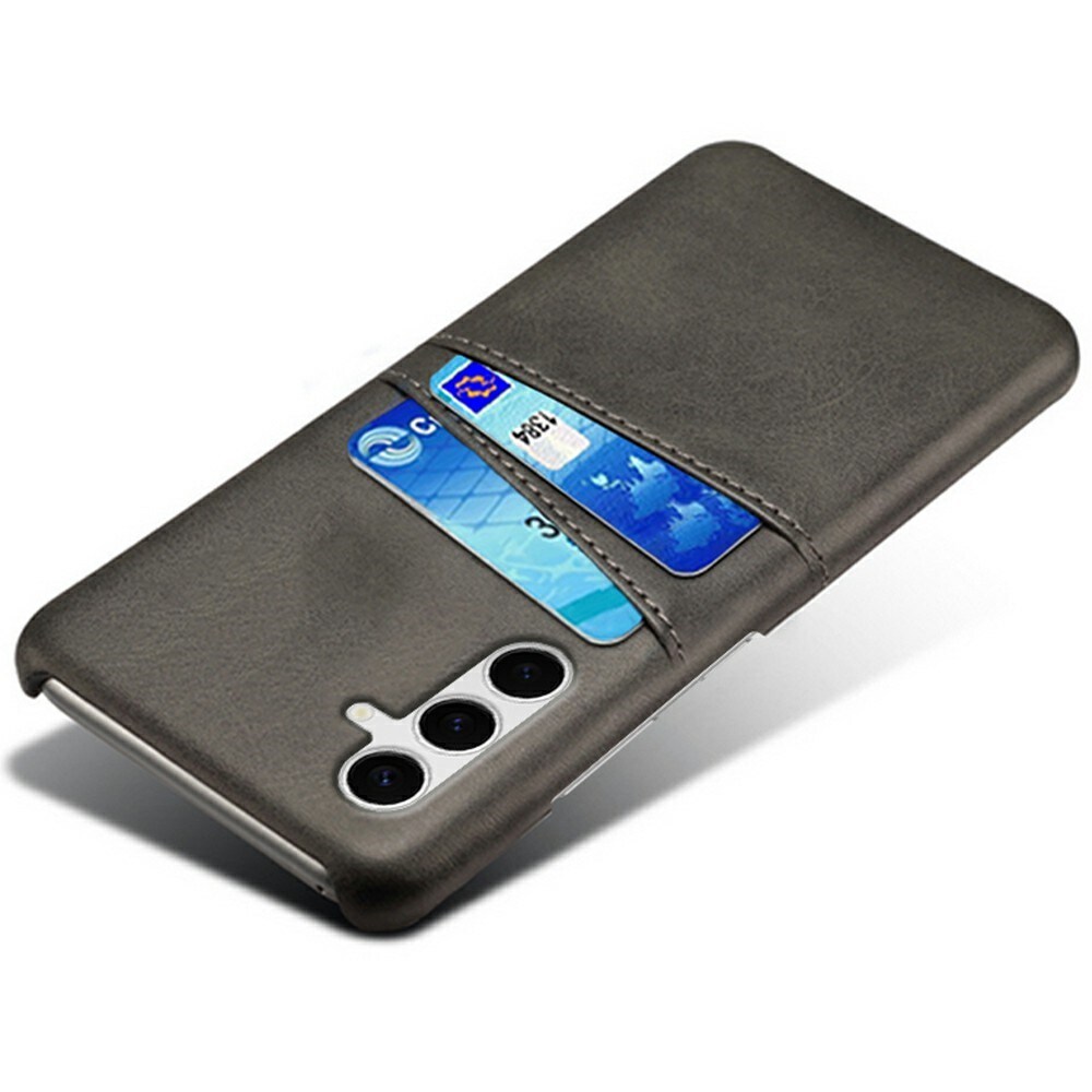 Samsung Galaxy S25 Plus Smart cover med 2 kortholdere, Sort