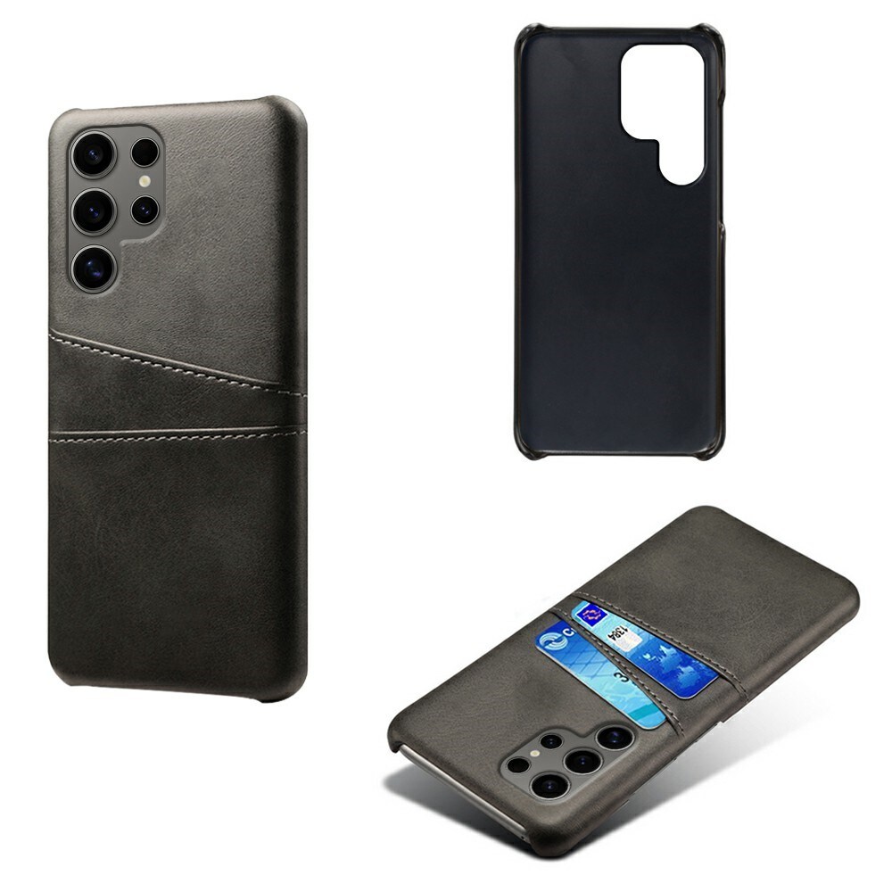 Samsung Galaxy S25 Ultra Smart cover med 2 kortholdere, Sort