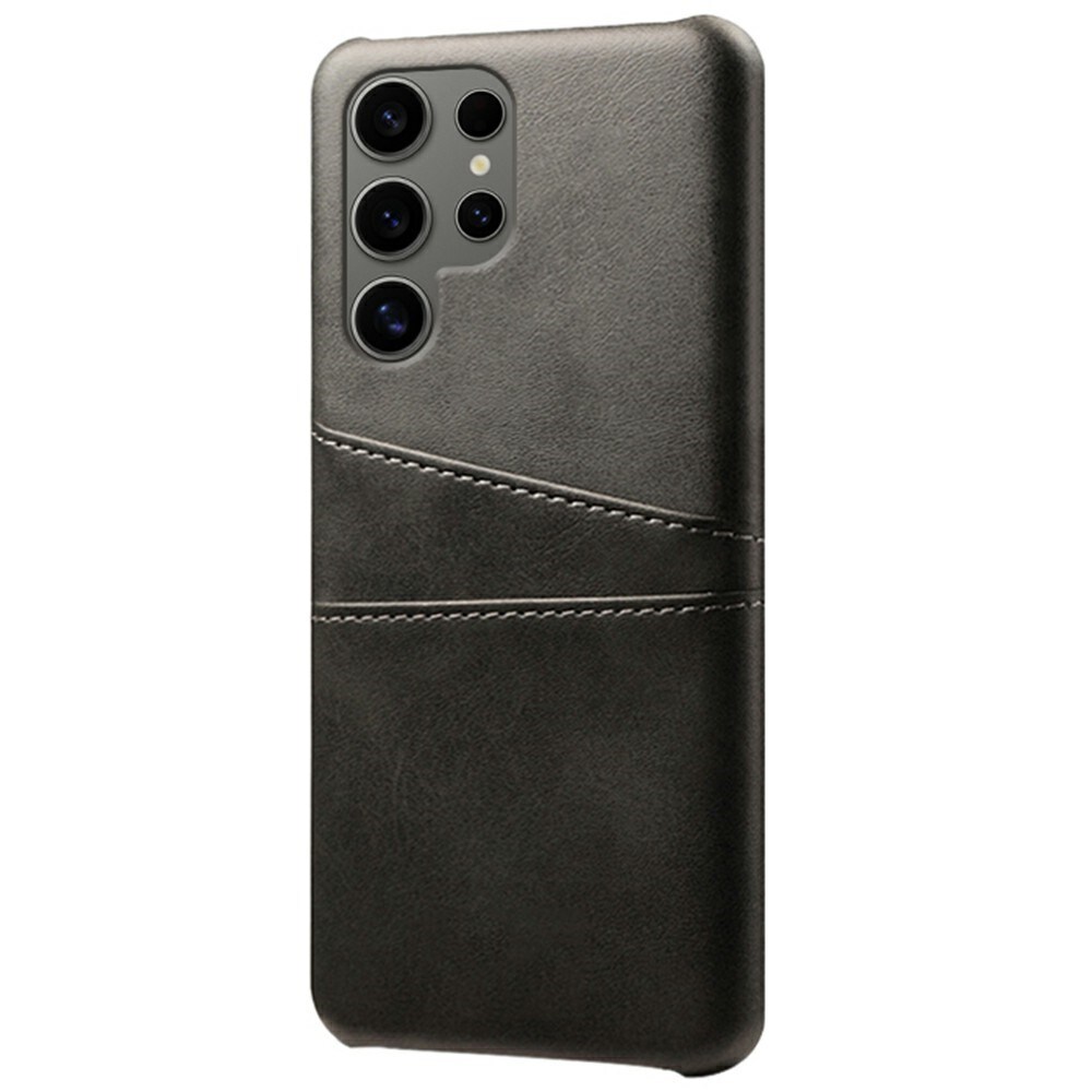 Samsung Galaxy S25 Ultra Smart cover med 2 kortholdere, Sort