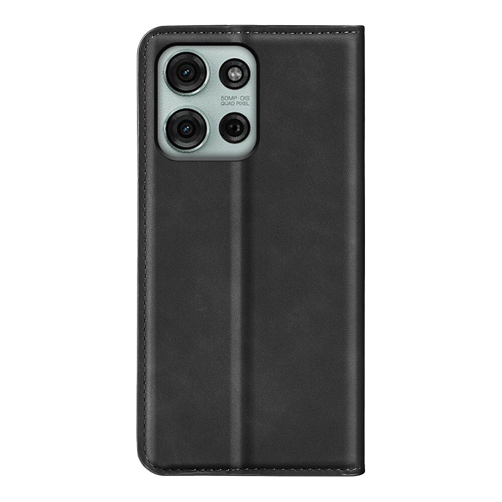 Motorola Moto G75 Slankt etui med kortholder, Sort