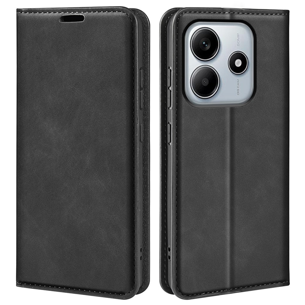 Xiaomi Redmi Note 14 5G Slankt etui med kortholder, Sort