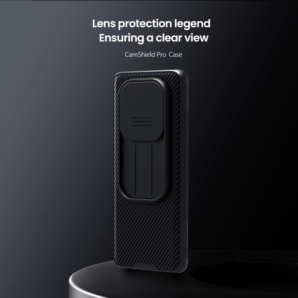 Xiaomi Redmi Note 14 Pro Cover med kamerabeskyttelse - CamShield, Sort