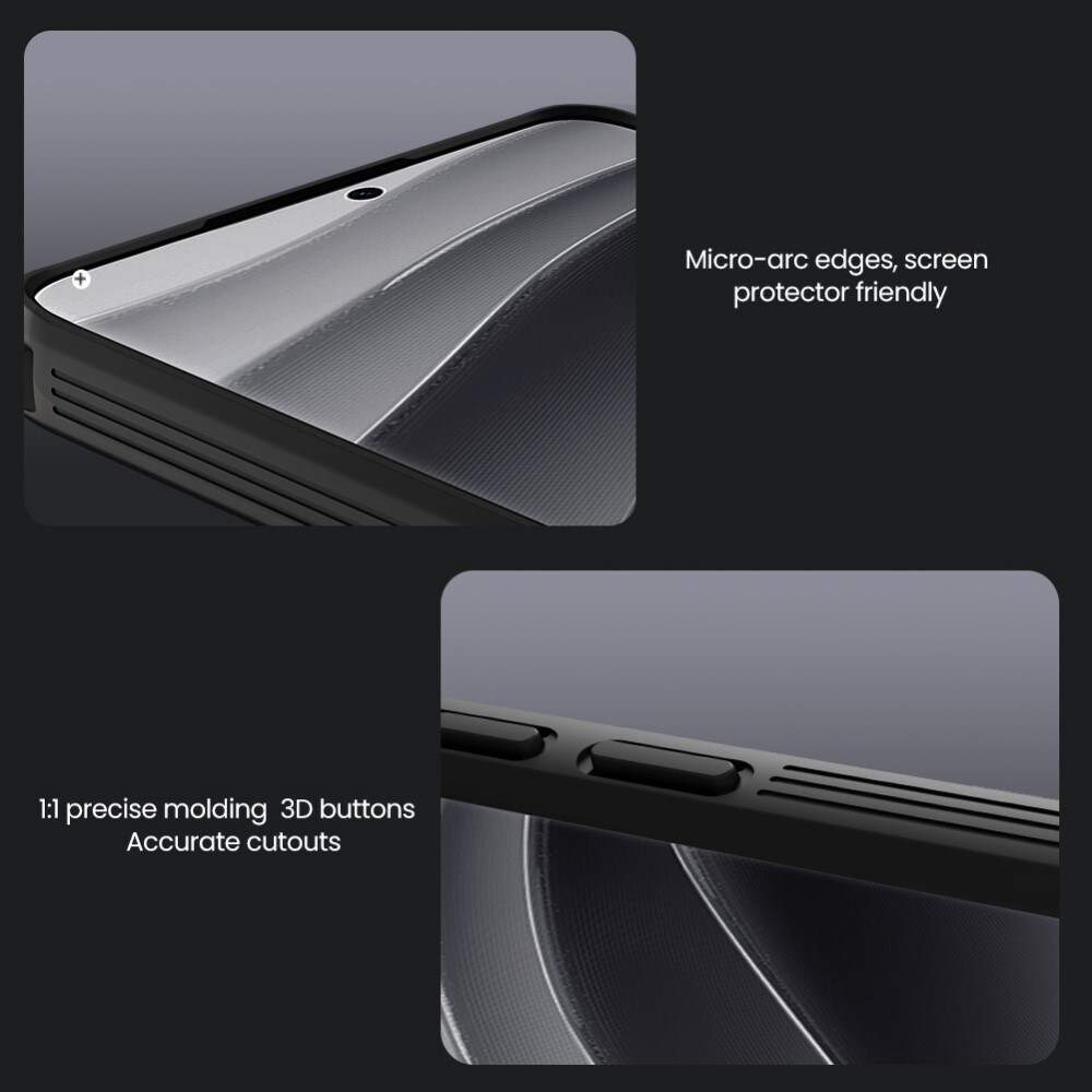 Xiaomi Redmi Note 14 Pro Plus Cover med kamerabeskyttelse - CamShield, Sort