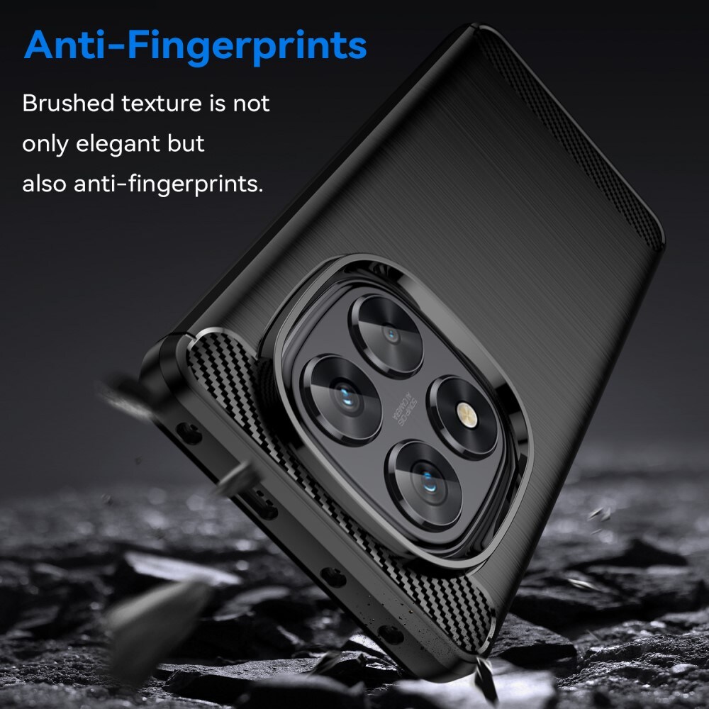 Xiaomi Redmi Note 14 Pro TPU-cover Brushed, Sort