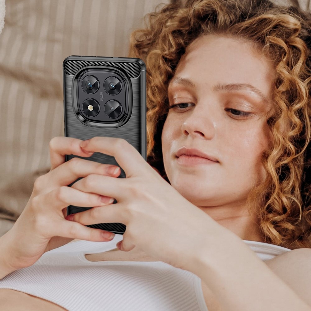 Xiaomi Redmi Note 14 Pro TPU-cover Brushed, Sort