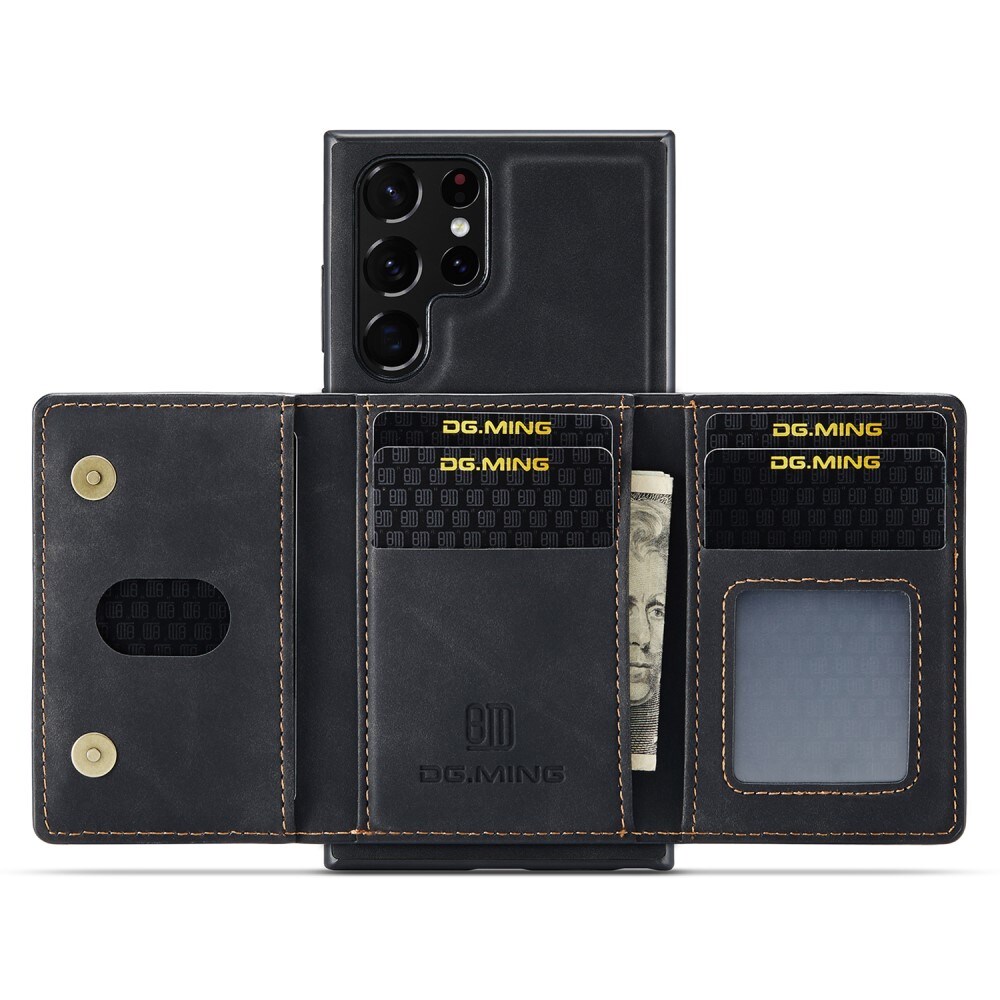 Samsung Galaxy S25 Ultra Cover med aftagelig pung, Sort