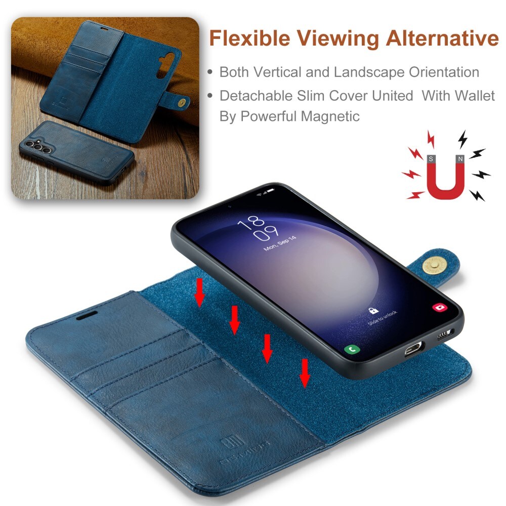 Samsung Galaxy A36 Pungetui med aftageligt cover, Blue