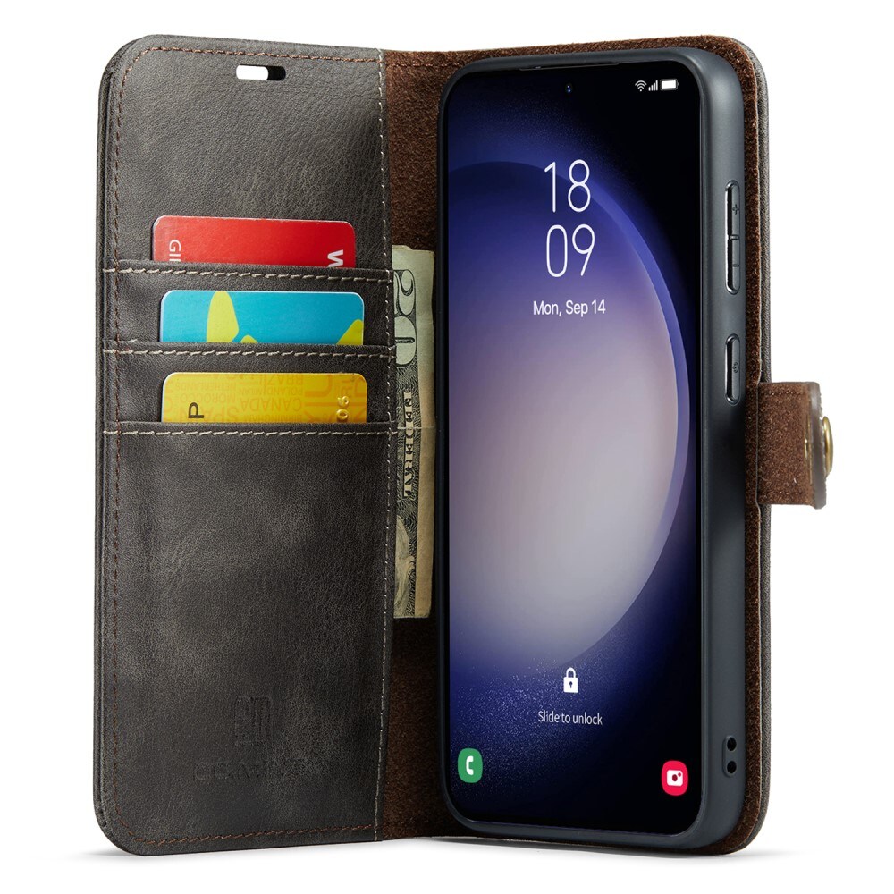 Samsung Galaxy A36 Pungetui med aftageligt cover, Brown