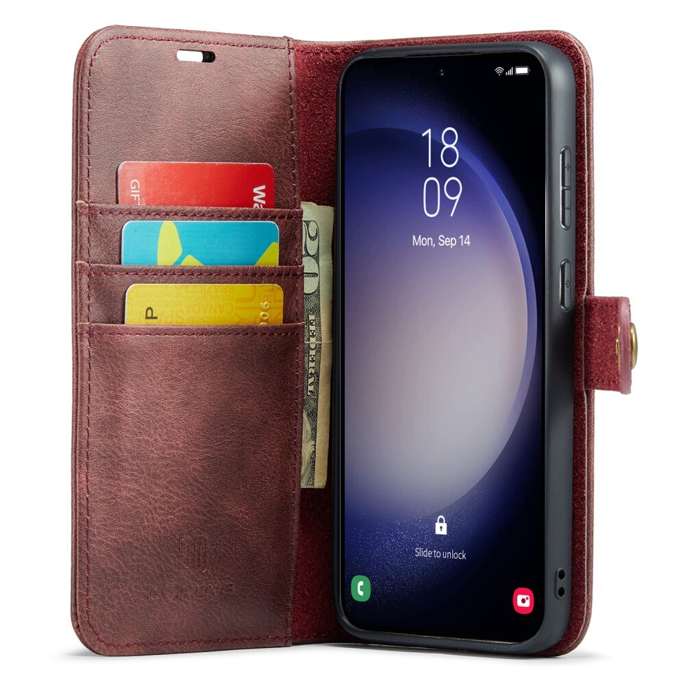 Samsung Galaxy A36 Pungetui med aftageligt cover, Red