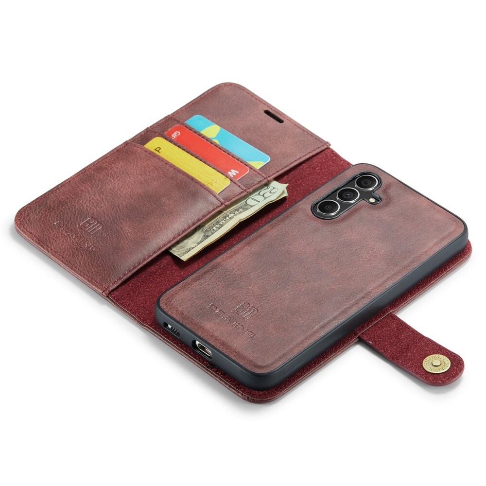 Samsung Galaxy A36 Pungetui med aftageligt cover, Red