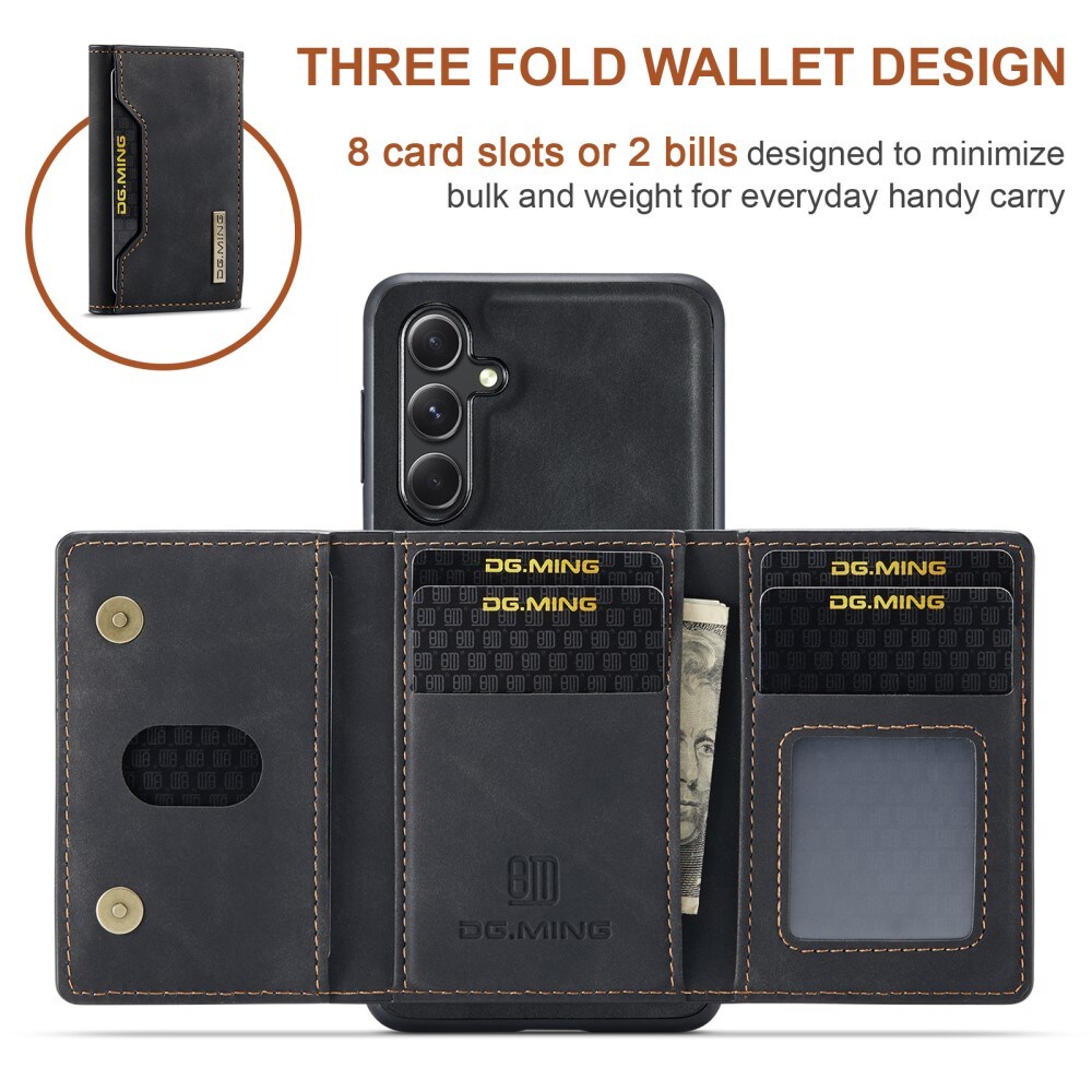 Samsung Galaxy S25 Cover med aftagelig pung, Sort