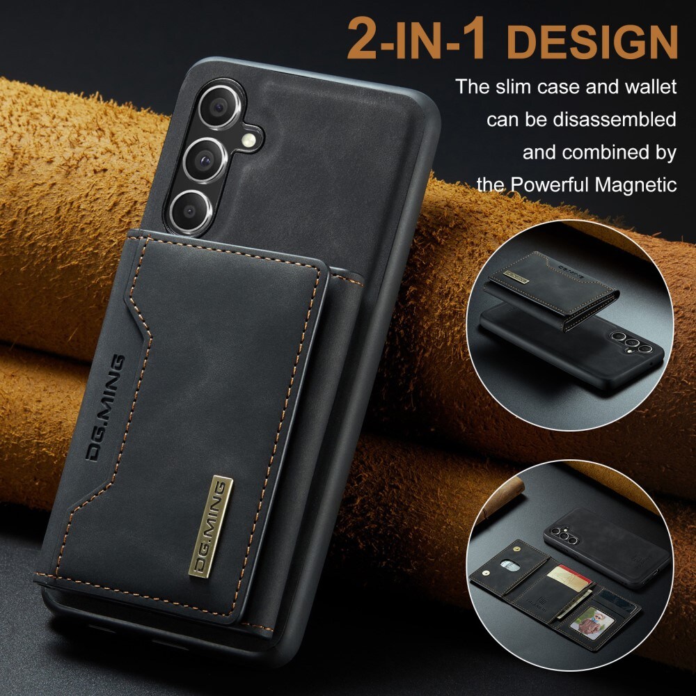 Samsung Galaxy S25 Cover med aftagelig pung, Sort