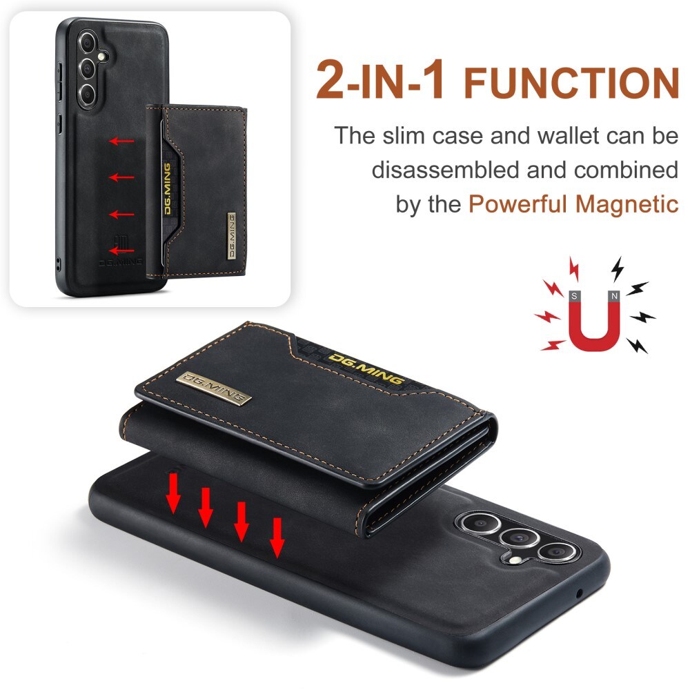 Samsung Galaxy S25 Cover med aftagelig pung, Sort