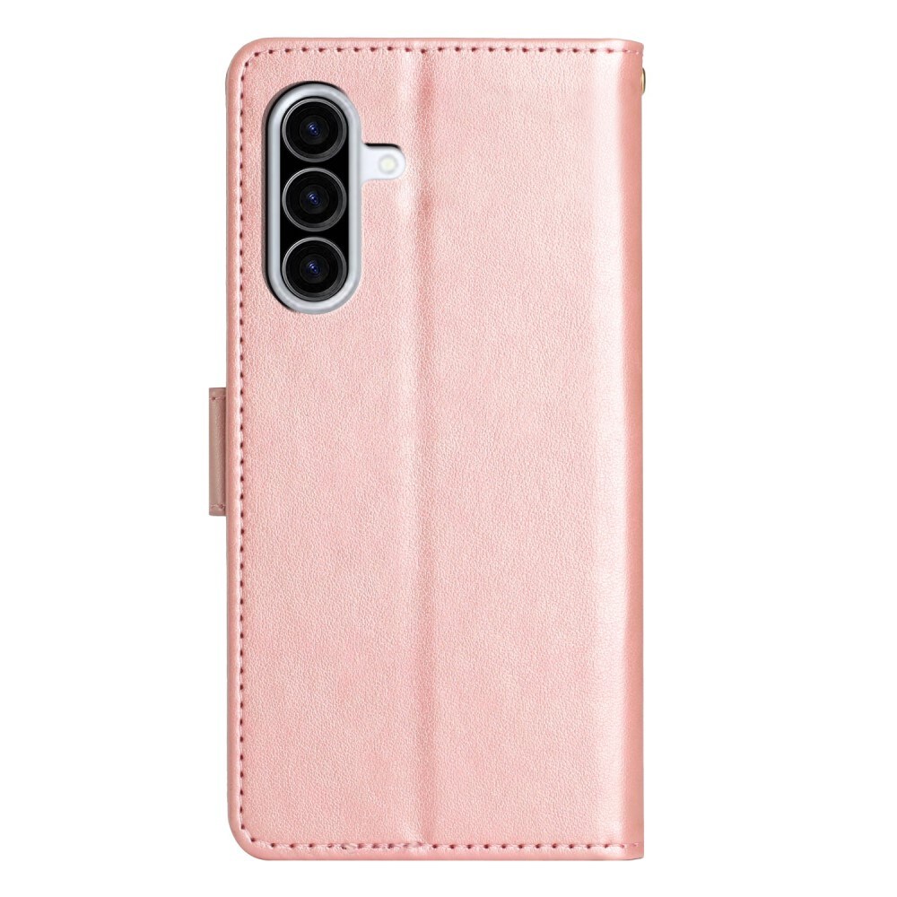 Samsung Galaxy A36 Mobiletui med sommerfugle, Rose guld