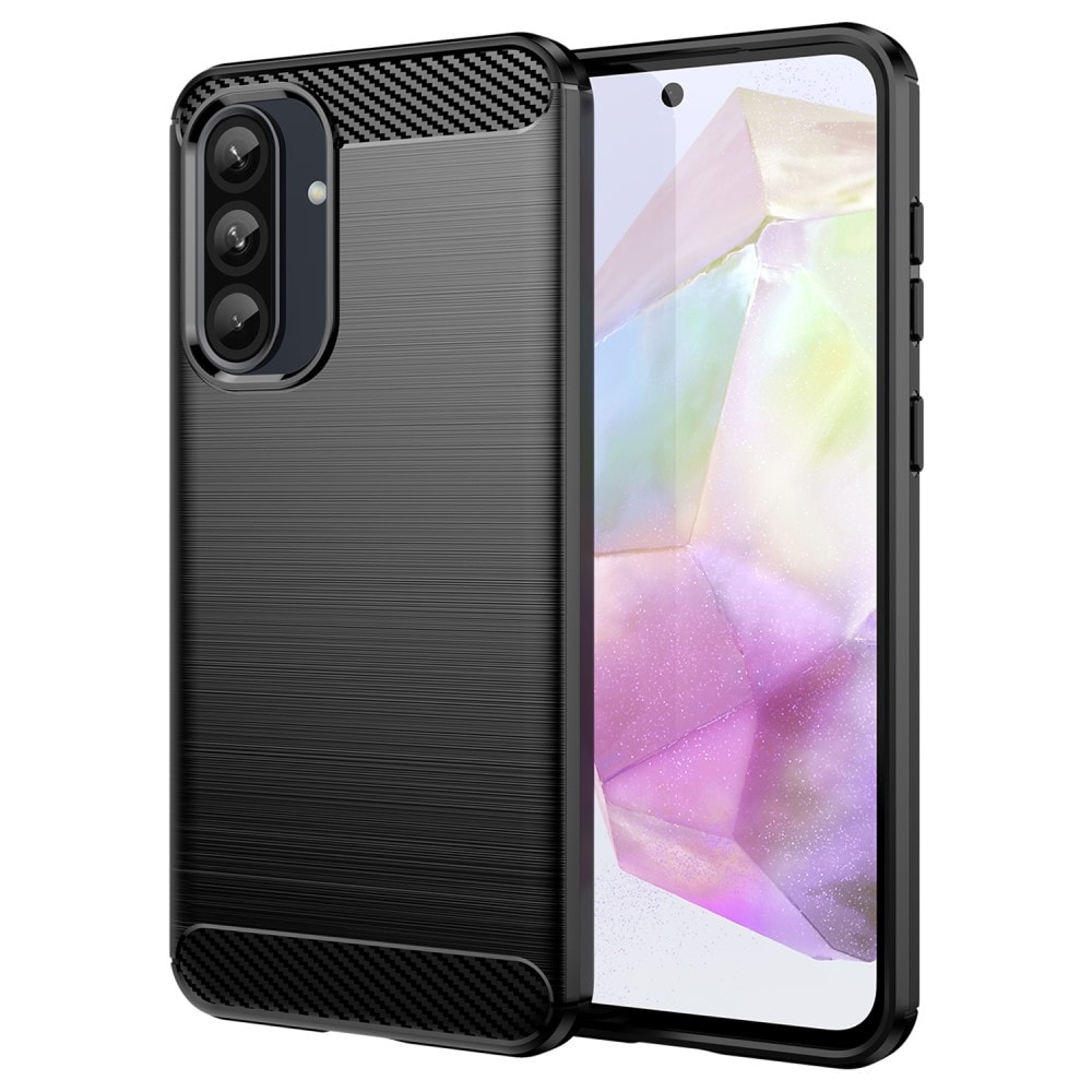 Samsung Galaxy A36 TPU-cover Brushed, Sort