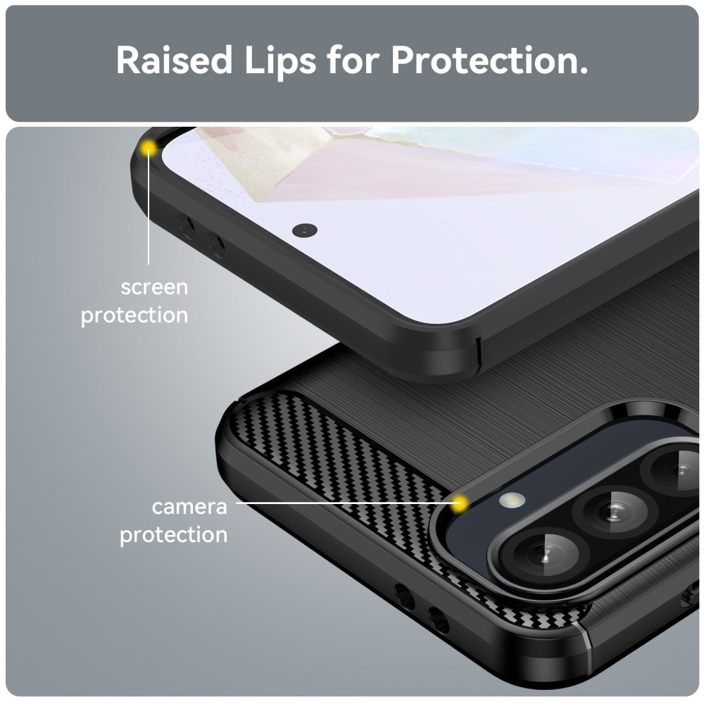 Samsung Galaxy A36 TPU-cover Brushed, Sort