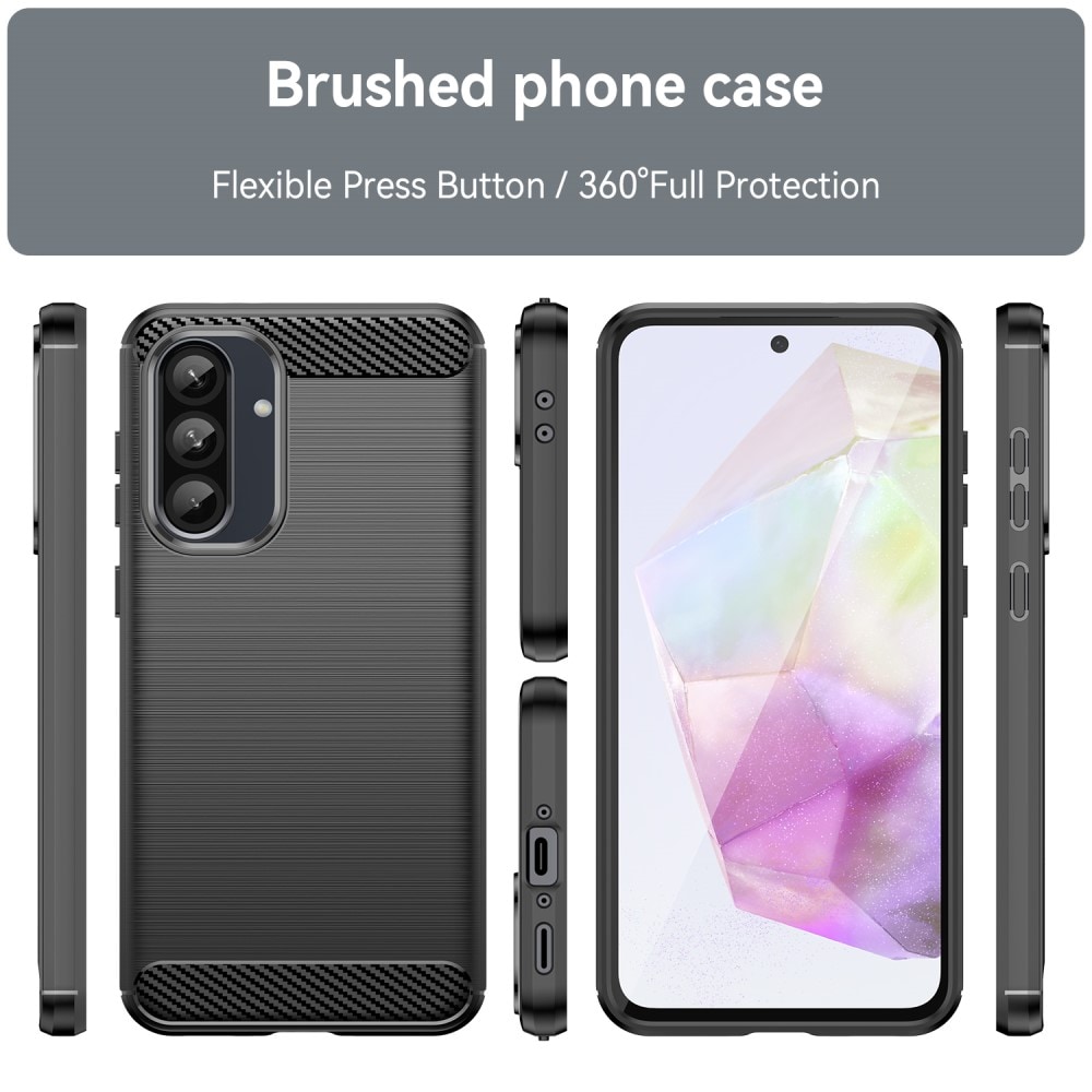 Samsung Galaxy A36 TPU-cover Brushed, Sort