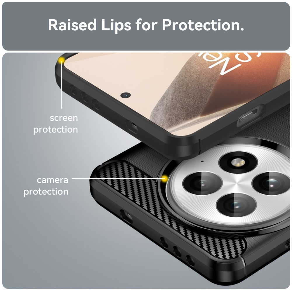  OnePlus 13 TPU-cover Brushed, Sort