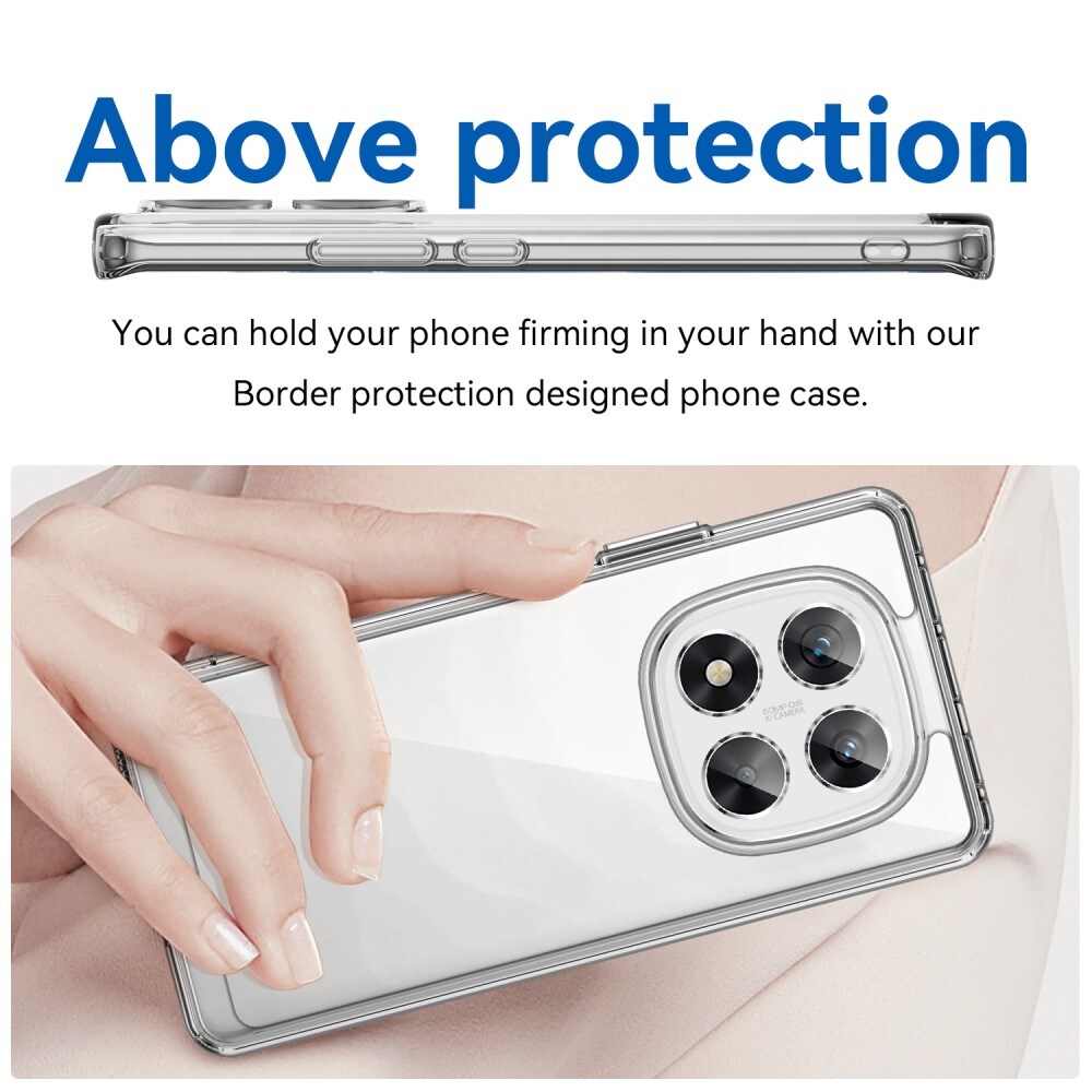 Xiaomi Redmi Note 14 Pro Crystal Hybrid-cover, Gennemsigtig