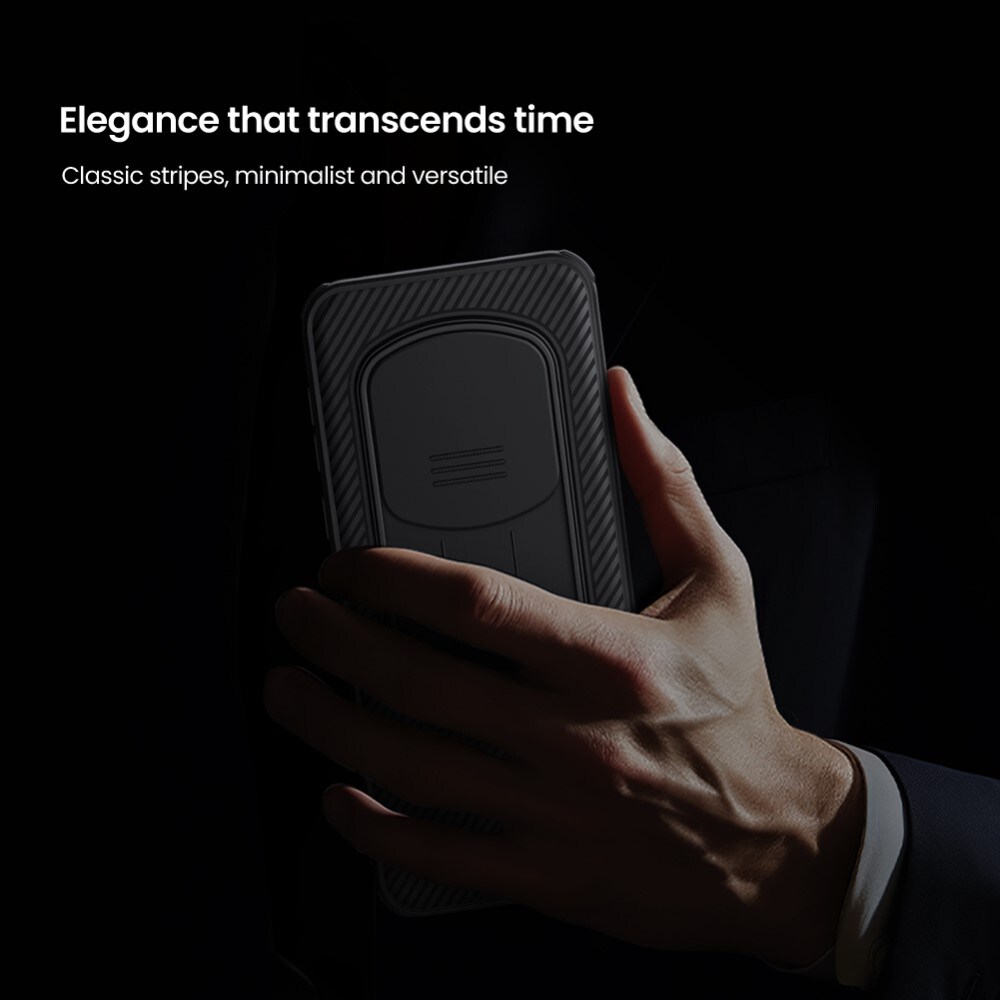 Honor Magic7 Pro Cover med kamerabeskyttelse - CamShield, Sort