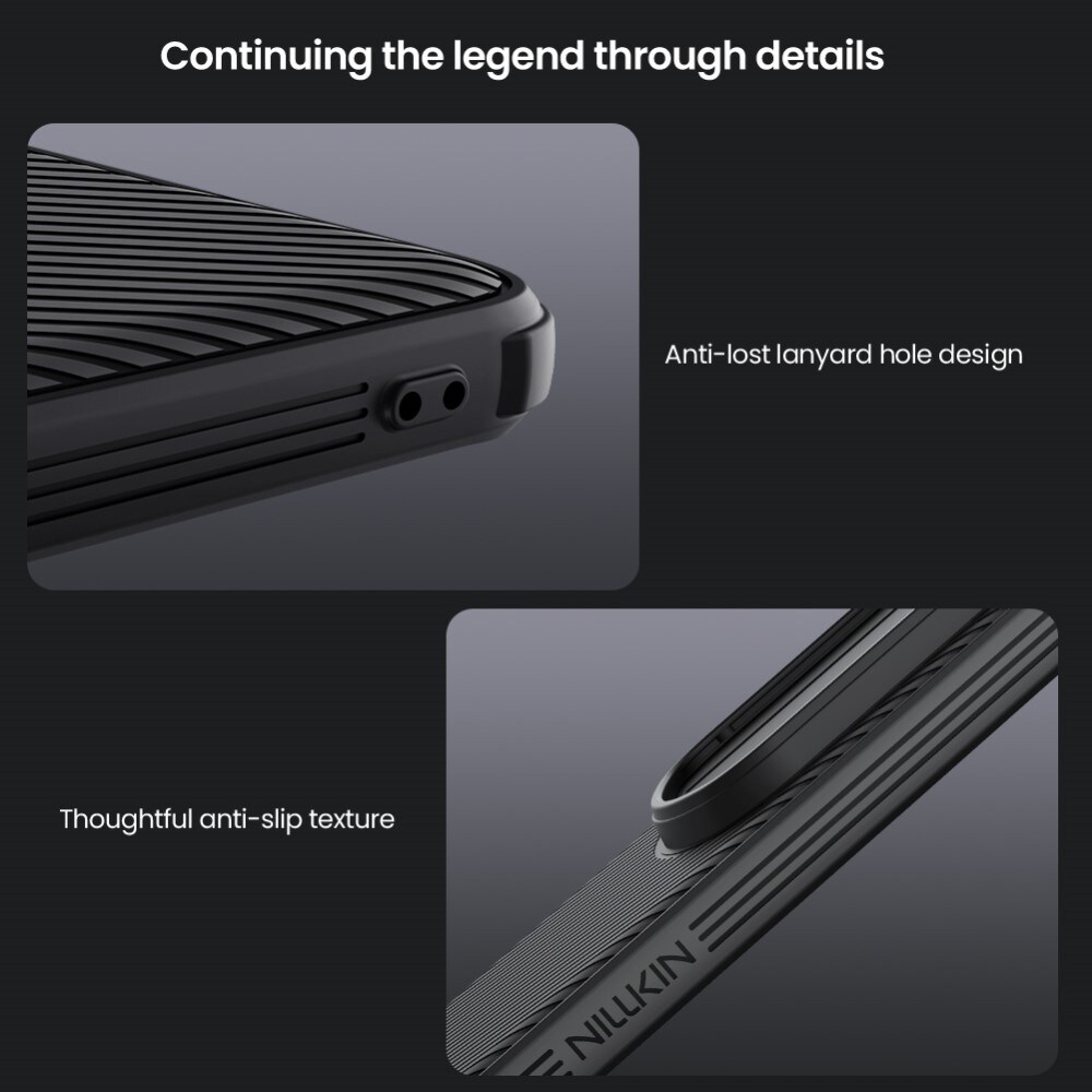 Honor Magic7 Pro Cover med kamerabeskyttelse - CamShield, Sort