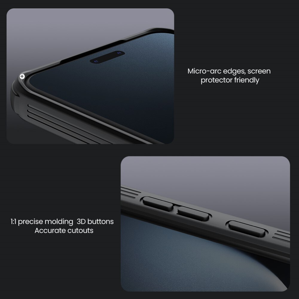 Honor Magic7 Pro Cover med kamerabeskyttelse - CamShield, Sort