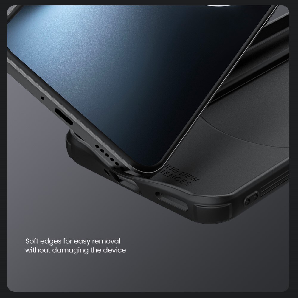Honor Magic7 Pro Cover med kamerabeskyttelse - CamShield, Sort