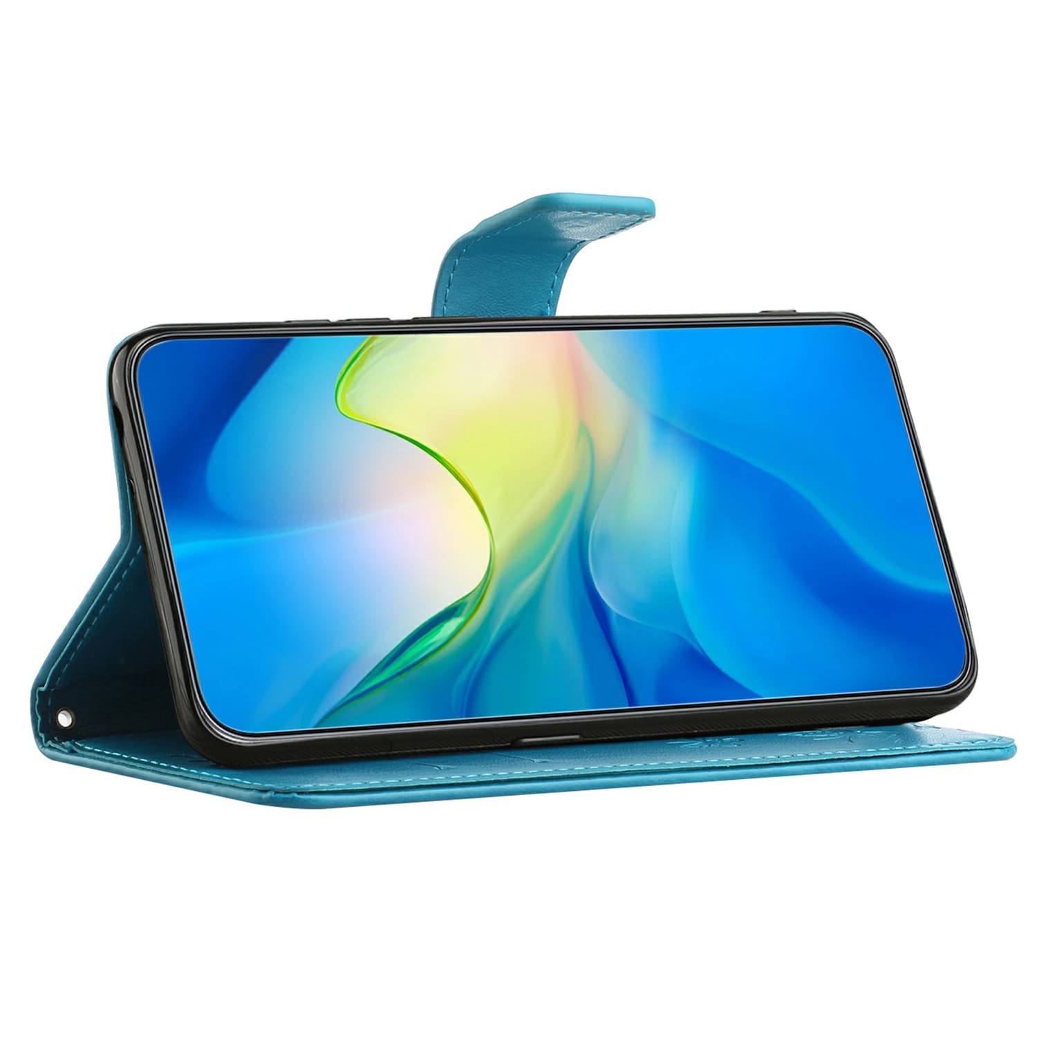 Samsung Galaxy A26 Mobiletui med sommerfugle, Blå