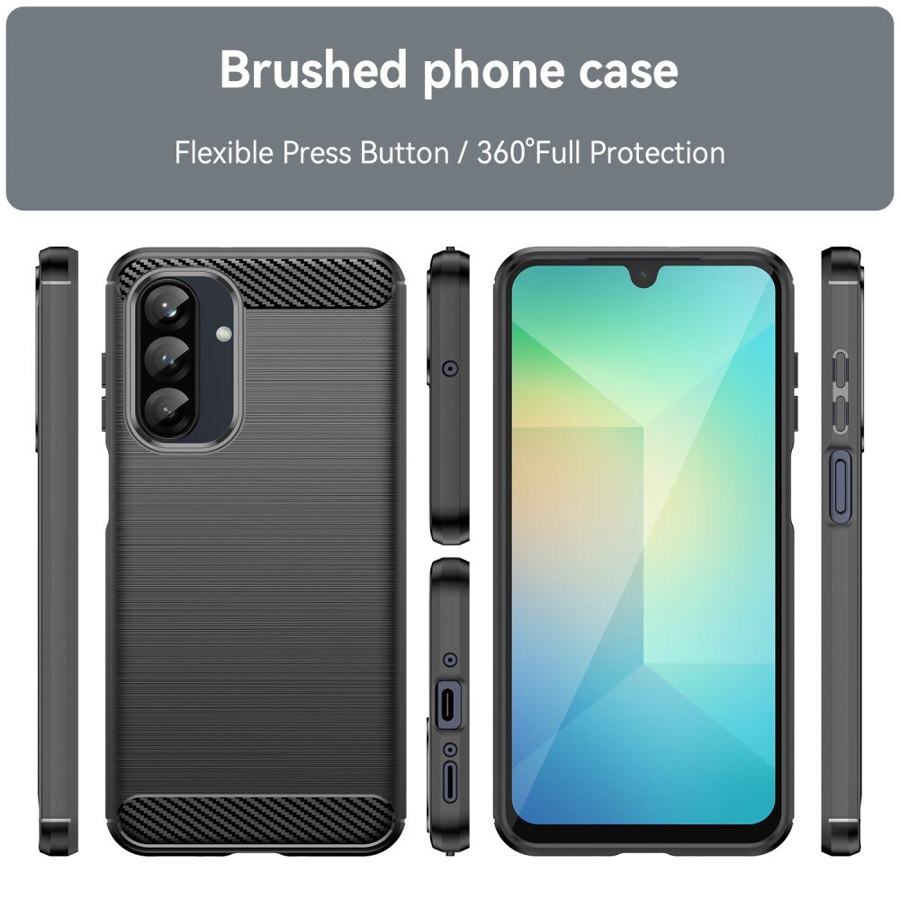 Samsung Galaxy A26 TPU-cover Brushed, Sort