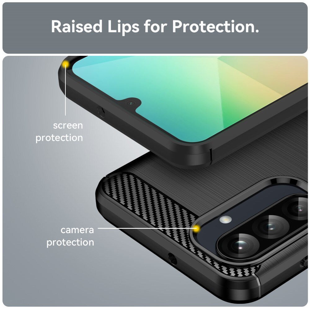 Samsung Galaxy A26 TPU-cover Brushed, Sort