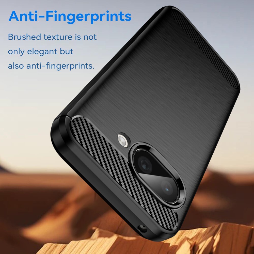 Google Pixel 9a TPU-cover Brushed, Sort