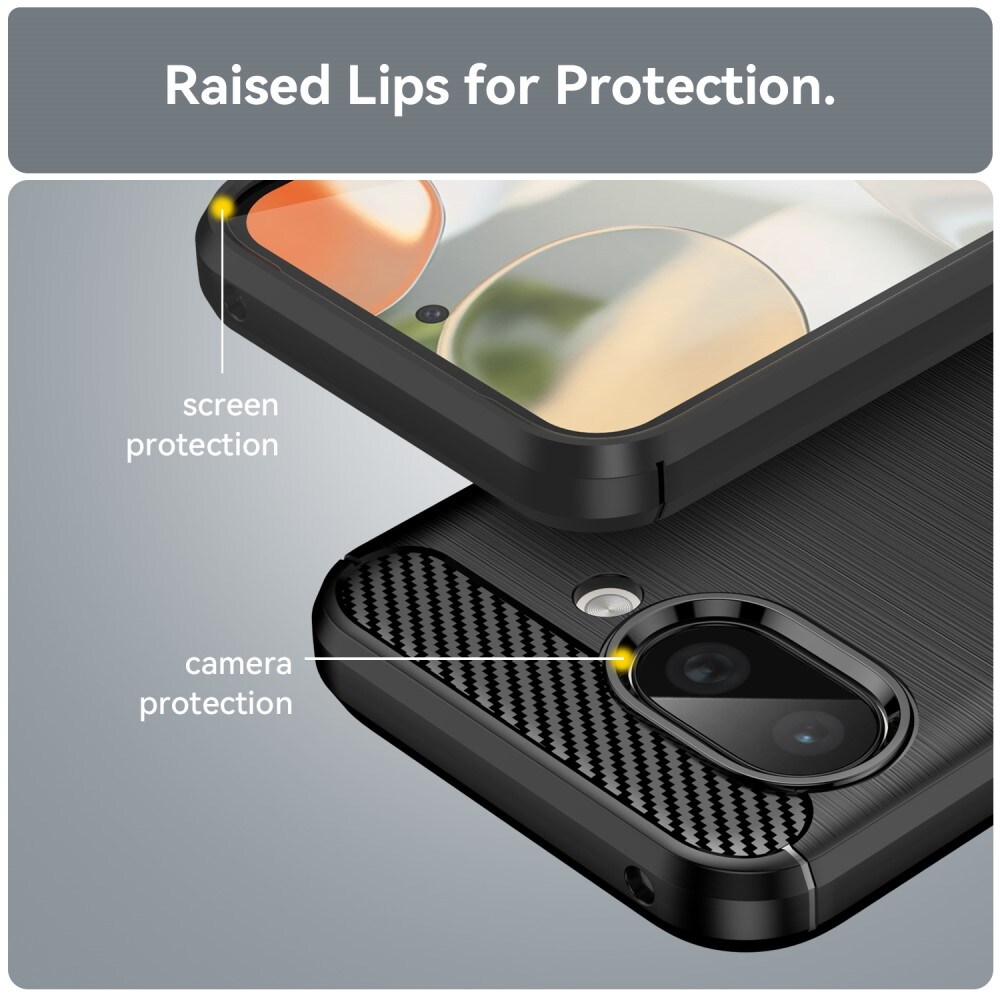Google Pixel 9a TPU-cover Brushed, Sort