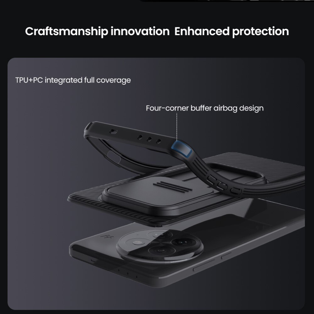  OnePlus 13 Cover med kamerabeskyttelse - CamShield, Blå