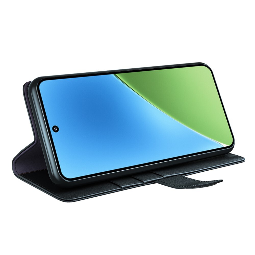 Xiaomi 15 Slankt mobiletui i ægte læder, Sort