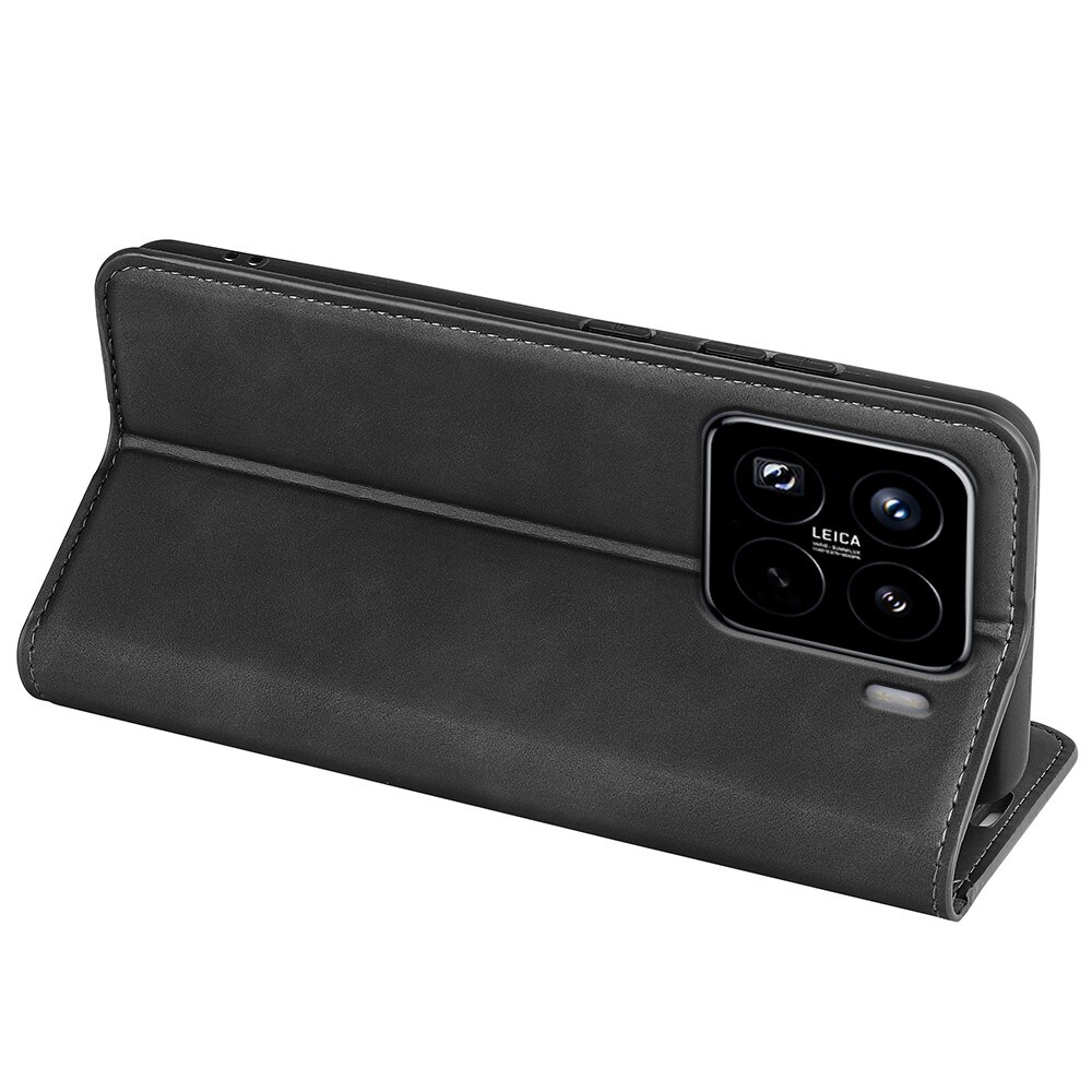 Xiaomi 15 Pro Slankt etui med kortholder, Sort