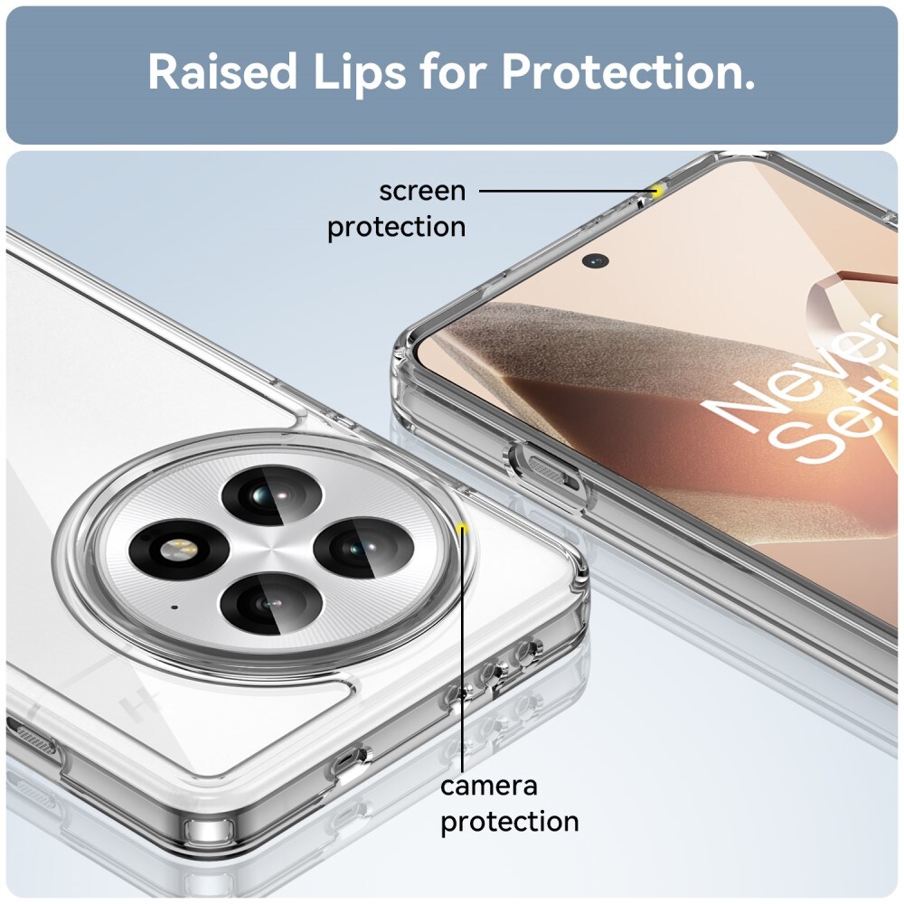  OnePlus 13 Crystal Hybrid-cover, Gennemsigtig