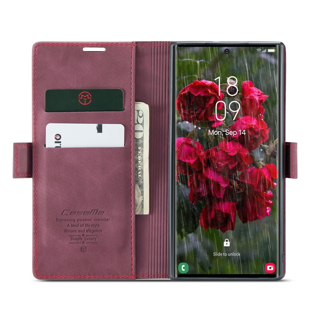 Samsung Galaxy S25 Ultra Slankt pungetui, Rød
