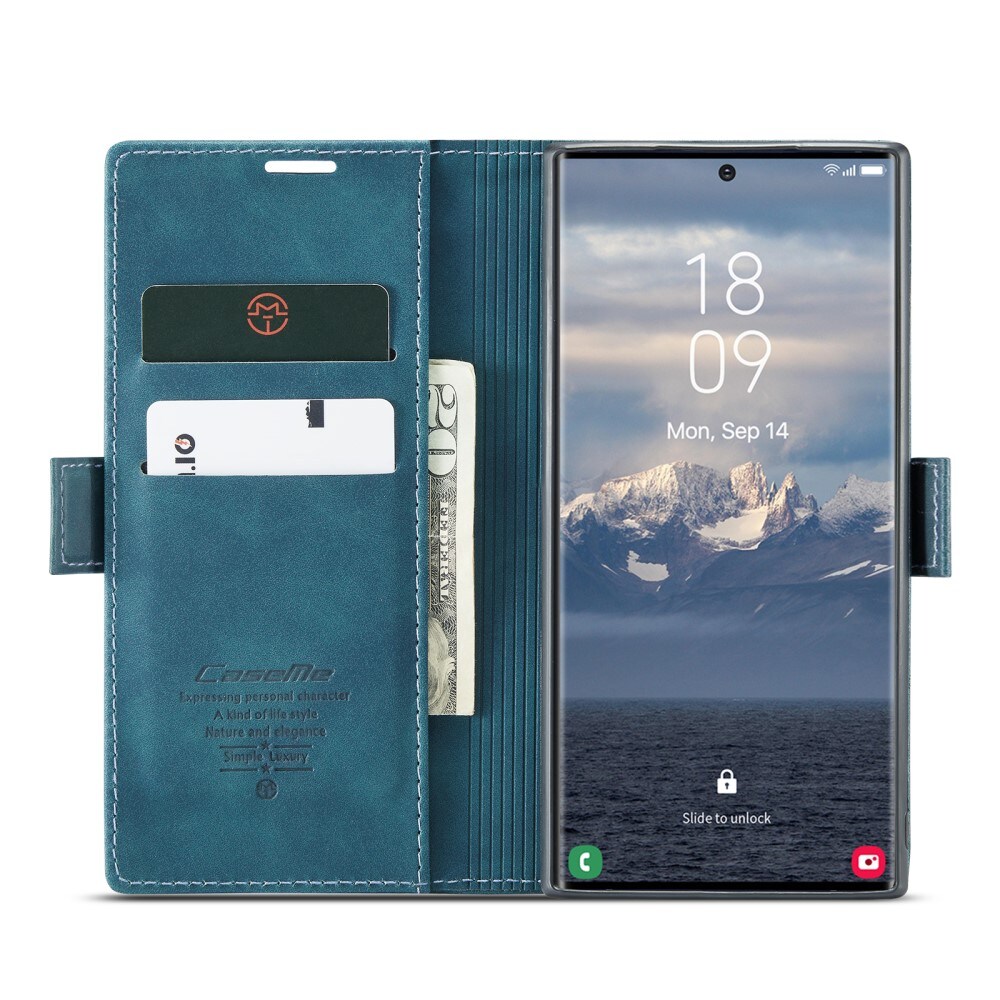 Samsung Galaxy S25 Ultra Slankt pungetui, Blå